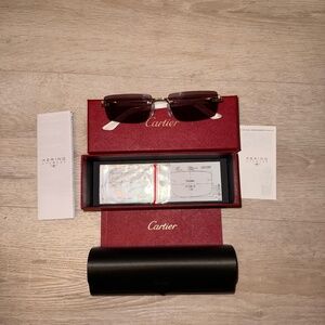 Cartier wood sunglasses, brand new